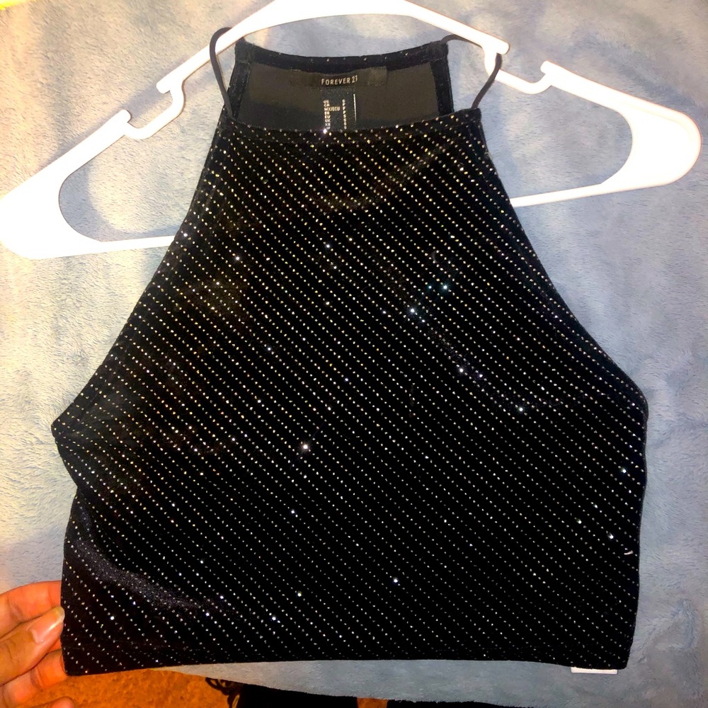 Black crop top